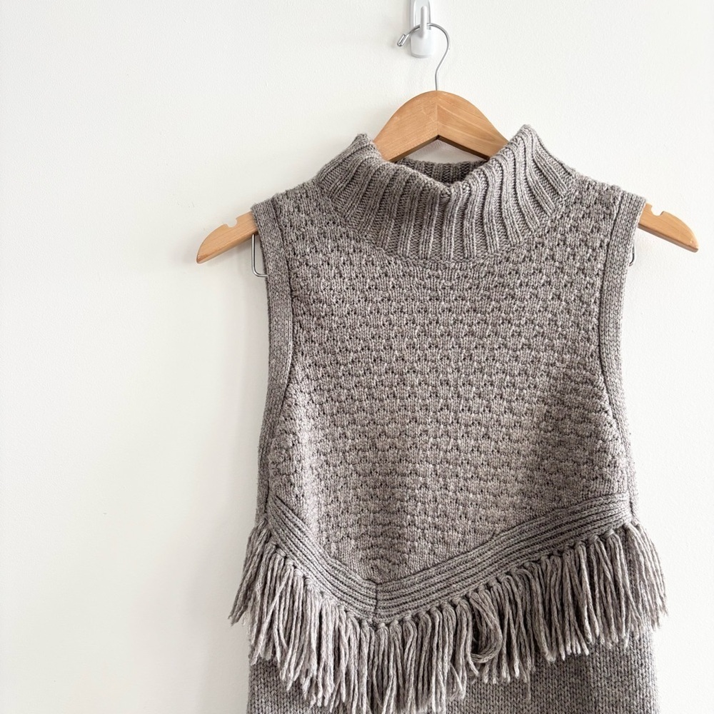 Anthropologie Nomad Morgan CarperSleeveless Turtleneck Sweater Tunic - Picture 4 of 15